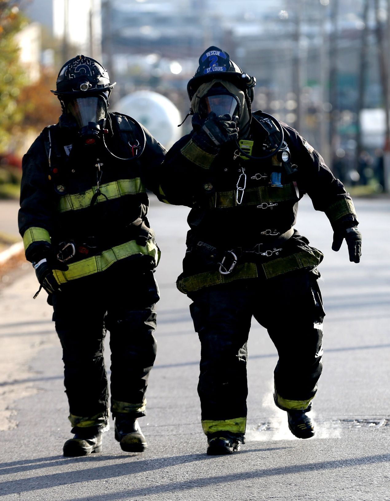 Two firefighters injured near site of chemical leak in St. Louis
